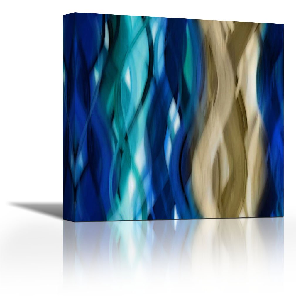 Karmakara Marvelous Movement Print On Canvas Floral Botanical Abstract Art Wall Painting For Living Room Bedroom Drawing Room Ready To Hang Image Size Is 21 X 21 Inch Amazon In Home Kitchen