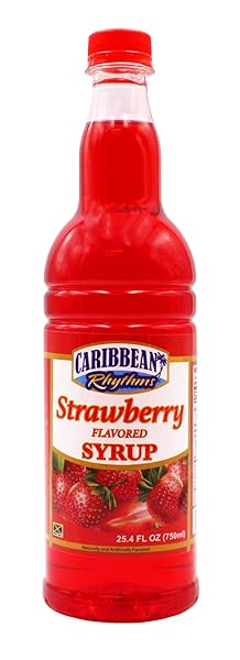 CARIBBEAN RHYTHMS STRAWBERRY SYRUP, 25.4 OZ (PACK OF...