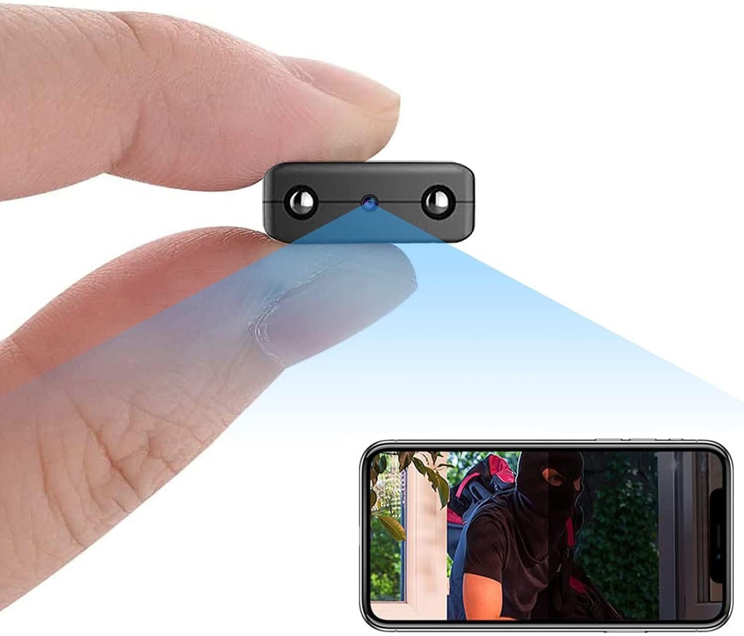 Photo 1 of Mini Home WiFi Camera Wireless Security Camera Body Indoor Outdoor Cameras,Small Home1080P Portable Vdeo Surveillance Camera Remote Viewing for Security with APP, with Night Vision,Motion Detection