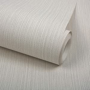 ZHOUKEYU Papel pintado de lino gris oscuro tela no tejida negro patrón