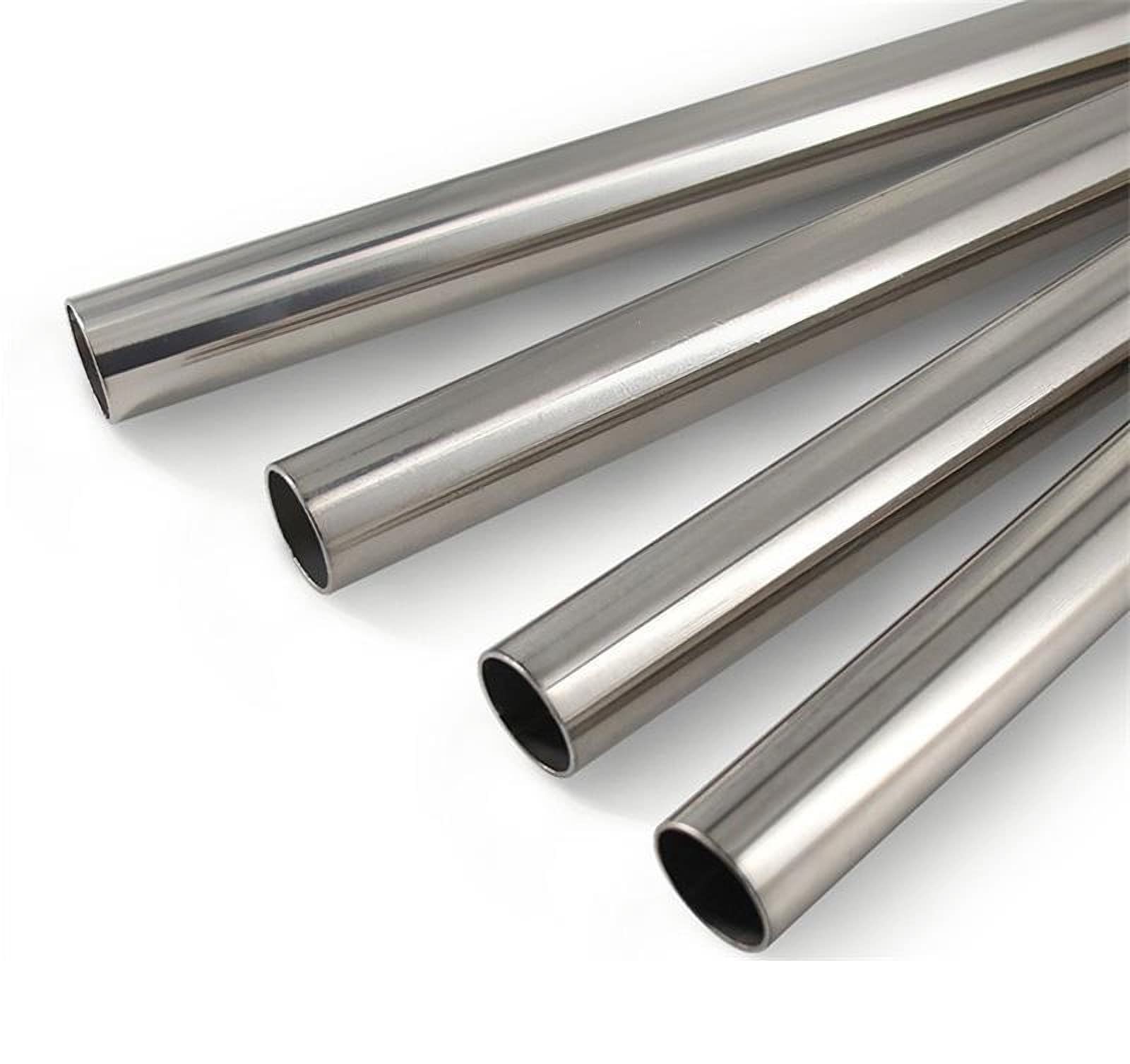 TEN-HIGH 304 Stainless Steel Pipe 8mm Capillary Tube (OD 8mm X ID 6mm) Wall Thickness 1mm，Length 300mm, Outer Layer Polished，4pcs