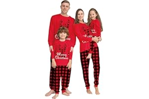 Matching Christmas Pajamas for Family 2025 Sets Holiday Xmas Pjs Christmas Jammies Cute Pyjamas Sleepwear Loungewear