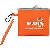 weefla Empty Naloxone Carry Bag Kit, Fits 2 Pack Nasal Sprays, for Opioid Overdose Emergency, Clip-on Pouch & Splash Resistant, High-Visibility, First Responder & Daily Use (No Naloxone)