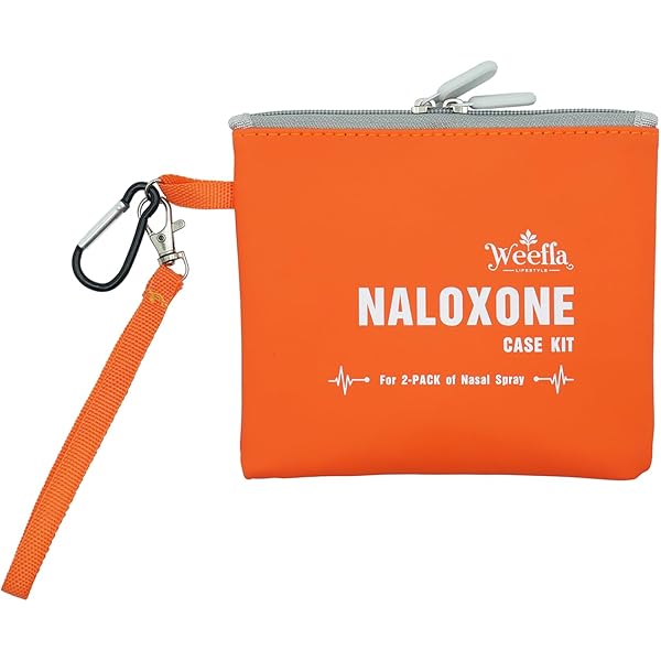 Naloxone Nasal Spray Pouch - Belt Carry Case For NARCAN Storage With Carabiner