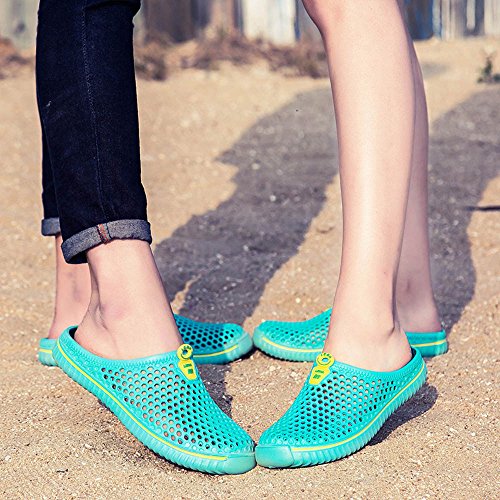 Respctful✿Unisex Garden Clogs Shoes Women's Men's Casual Slip On Shoes Breathable Mule Sandals Water Slippers Footwear Mint Green - Thumbnail 5