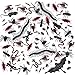 FUN LITTLE TOYS 152 Pieces Plastic Realistic Bugs (Fake Cockroaches, Spiders, Scorpions, Worms etc.) and 1 Pack Super Stretch Spider Web for Halloween Party Favors and Decorations Props