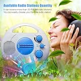 DASNTERED SY-910 Mini Portable AM FM Waterproof Shower Radio Hanging Battery view 3