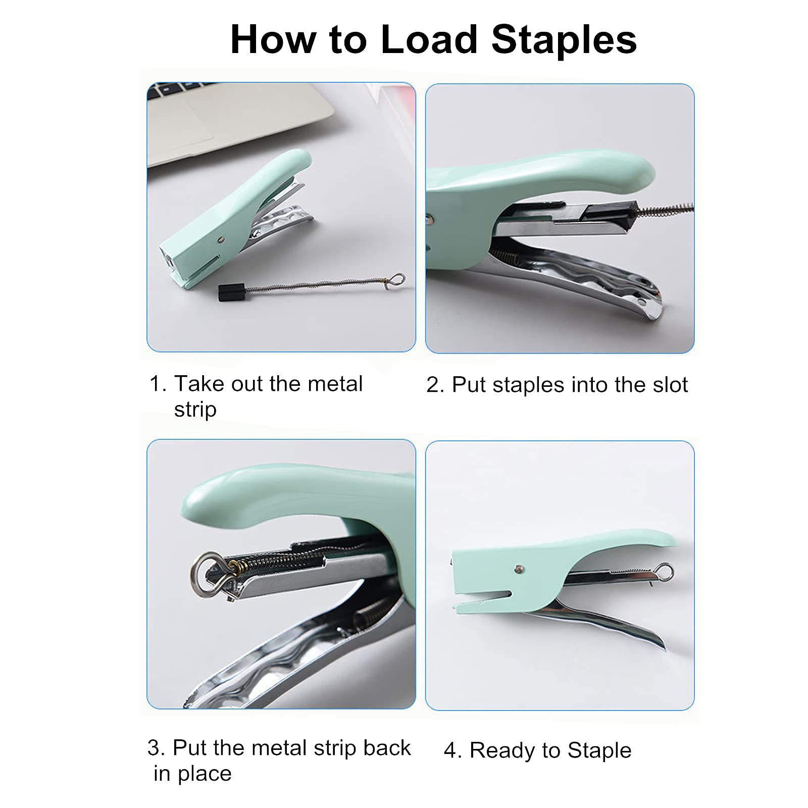 MultiBey Cute Plier Stapler Handy Clipper Staplers 25 Sheet Capacity