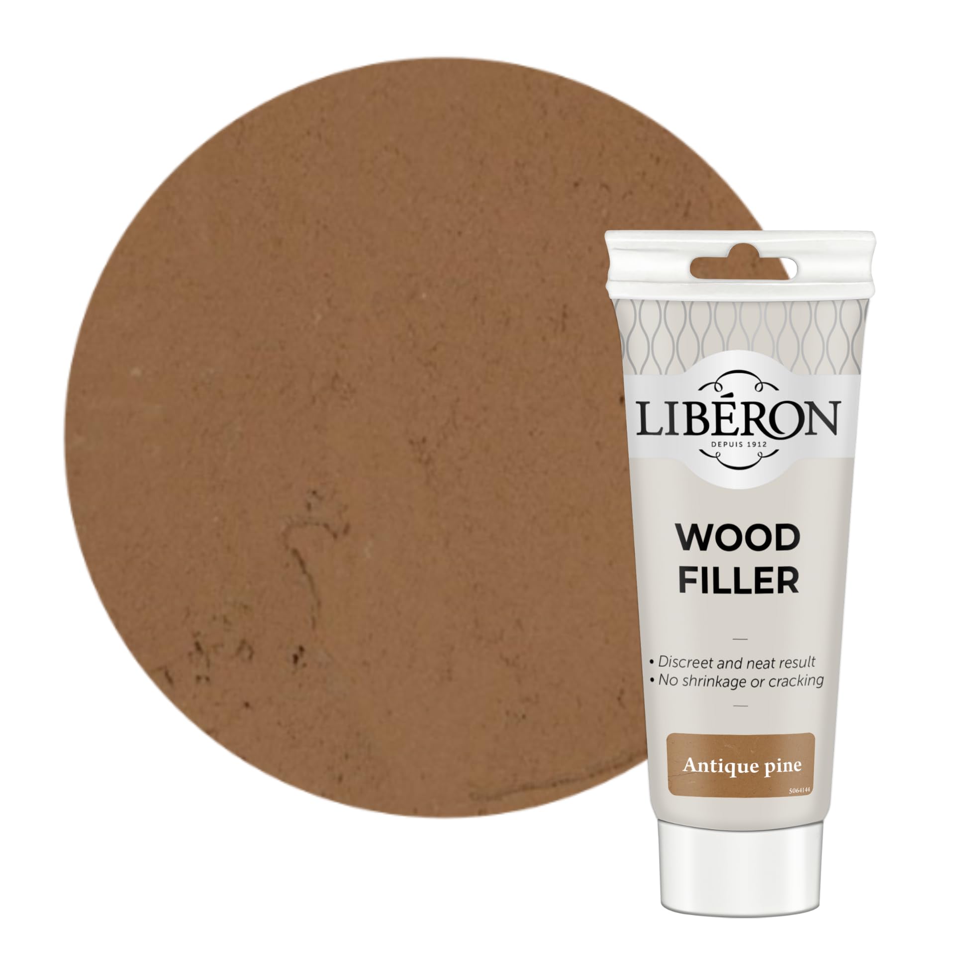 Libéron Wood Filler - Fills & Repairs - No Shrinkage Or Cracking - Ideal for Small Holes - Interior & Exterior Use - Antique Pine - 150g