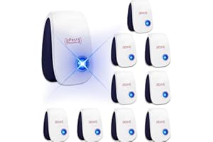 WYEWYE Ultrasonic Pest Repeller 10 Packs, Electronic Repellent for Pest Control, Pest Repellent Plug in, Indoor Rodent Repellent Electronic for Mosquito,Spider,Rodent,Mouse, Safe for Humans and Pets