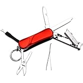 munkees 6-in-1 multifunctional nail clippers, scissors, knives, portable stainless steel nail tools, outdoor and travel equip