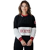 The Wild Collective Women's Ohio State Cropped Fashion Crew Fleece