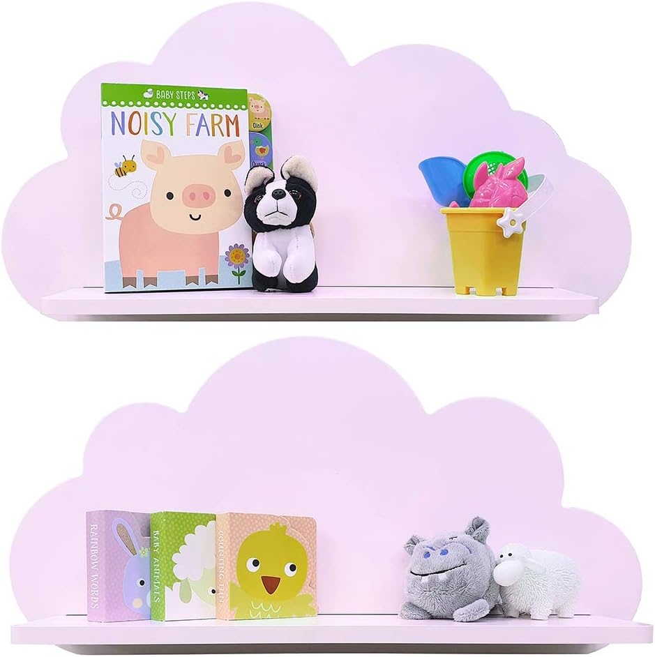 Cloud Shelves for a Children’s Nursery (Pair - 2X Shelves) 