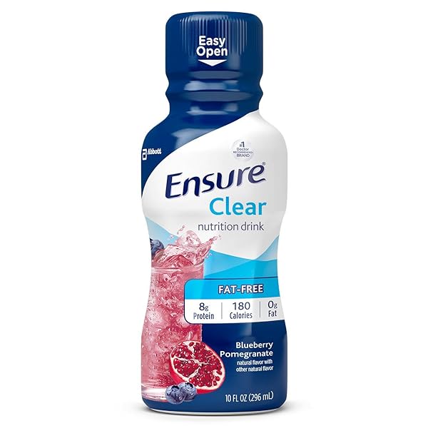ENSURE CLEAR BLUEBERRY POMEGRANATE NUTRITION DRINK, FAT FREE,...