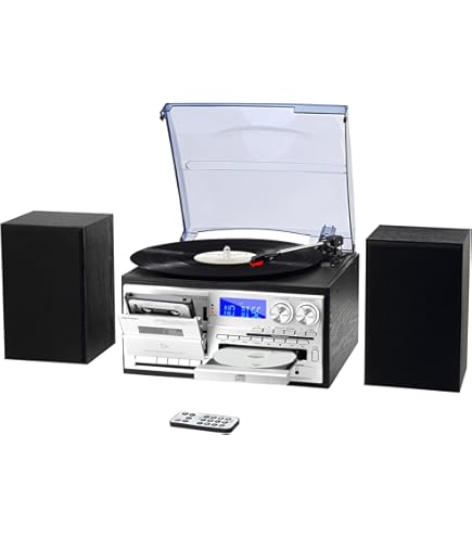 Jensen Hi Fi System With Turntable And Cassette Record Player
