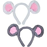 Kirei Sui Mouse Ears Headband Rat Costume for Halloween Christmas Party Accessories Adults