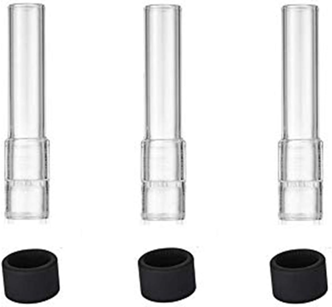 Glass Tube Stem Drying Tube for Solo Air Straight (70mm) 3 Packs