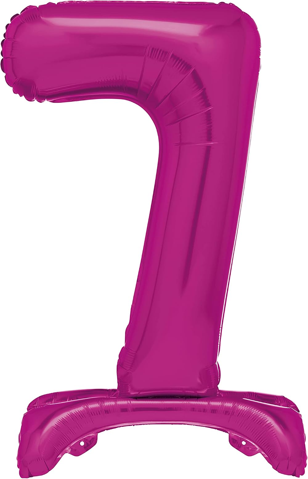 Unique Pink 30 inch Number 7 Foil Balloon Standing Party Decor
