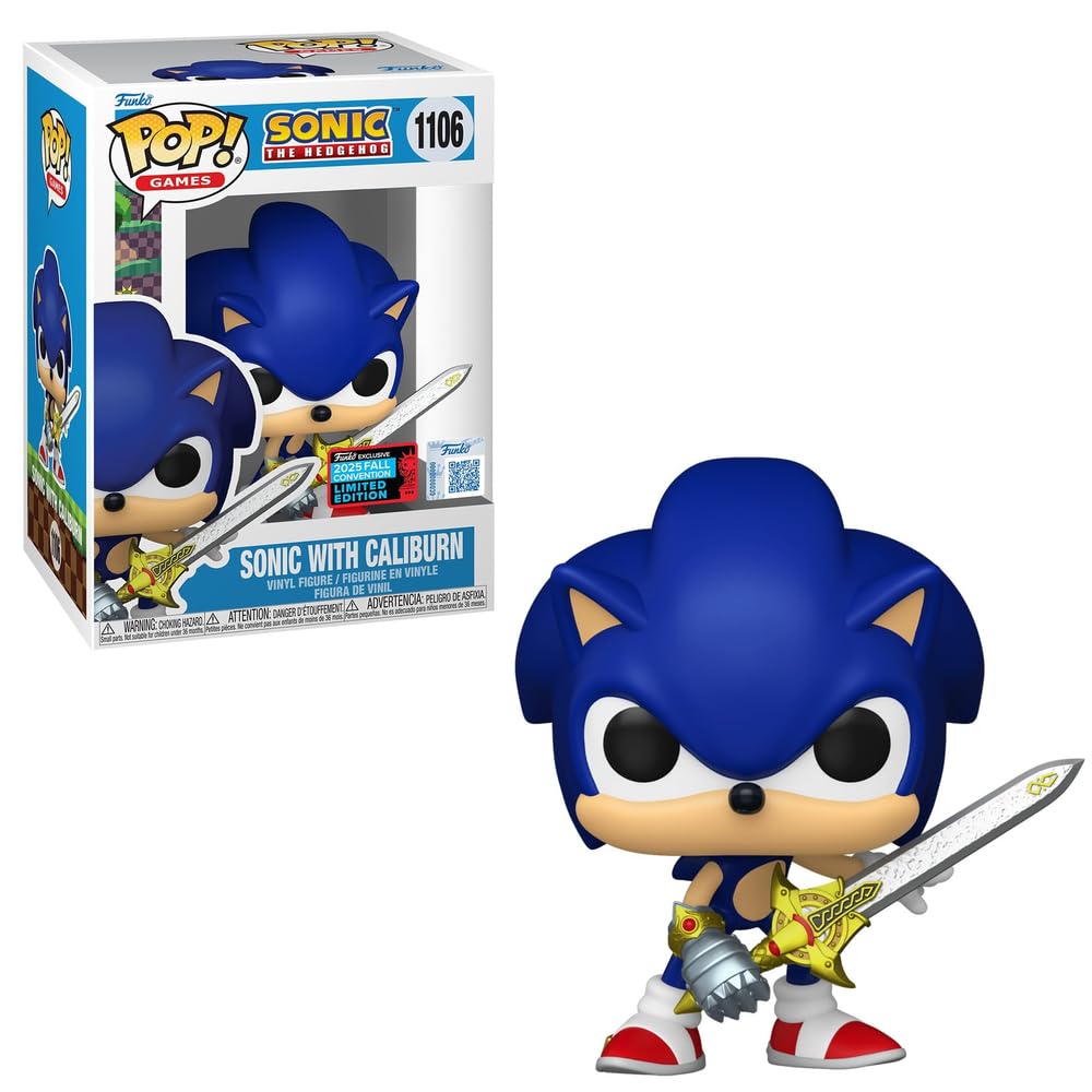 Funko Pop! Games: Sonic the Hedgehog - Sonic with Caliburn (2025 Fall Convention Limited Edition) #1106