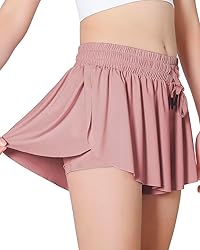 AIOIC Girls Butterfly Shorts Kids Flowy Shorts