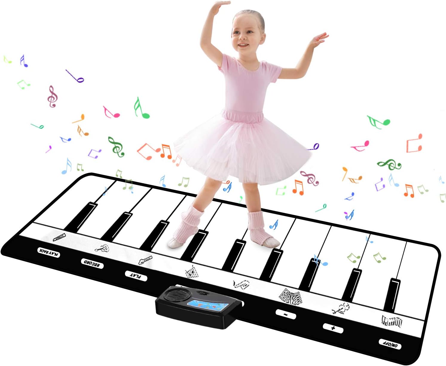 TWFRIC Music Mat for Kids, Dance Mats for Children Kids Piano Mat