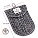 MONOJOY Key Fob Signal Blocking Faraday Bag RFID Key Fob Protector Key Fob Guard Bag Shielding Pouch Faraday Cage Keys for Car Key Fob Keyless Entry Remote (Tweed Signal Blocking Bag)