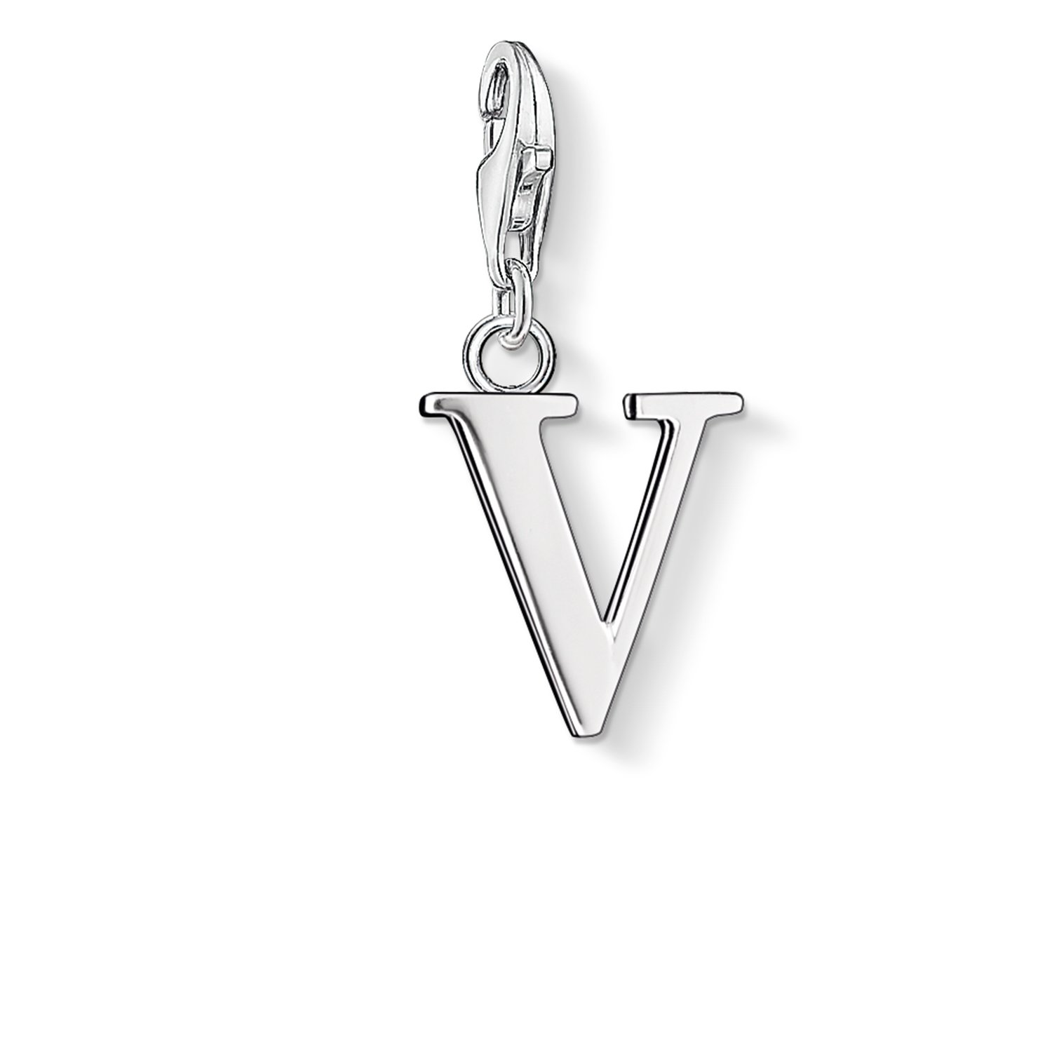 Thomas Sabo Women Charm Pendant Letter V Charm Club 925 Sterling Silver 0196-001-12 โ image 1