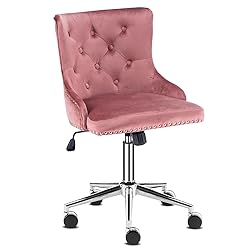 VINGLI Velvet Office Chair - Modern Upholstered