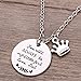 Melix Home Gift For Daughter Necklace From Mom Dad, You'll Always Be My Little Girl Necklace