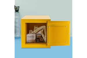 DRRSBRP 7.5L Fireproof Chemical Safety Cabinet, Flammable Liquid Storage Box Industrial Hazardous Goods Locker Explosion-Resistant Steel Container for Lab Factory Hospital Workshop