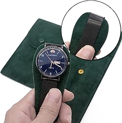 xianshengle Portable Velvet Watch Snap Pouch Travel