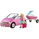 Playmobil | Barbie x Barbie Convertible | Convertible Car with Trailer &amp; Jet Ski | Vehicle &amp; Water Fun | Creative Playset for Children Aged 4+ | 72123