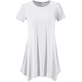 Topdress Women's Loose Fit Swing Shirt Casual Tunic Top for Leggings