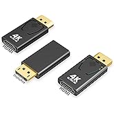 Mbiydeg DisplayPort to HDMI Adapter 4K 30Hz, 3-Pack Uni-Directional DP to HDMI Converter (Male to Female) Compatible with Laptop/PC/Monitor/TV, Stable Signal for Home Office Gaming &amp; Streaming.