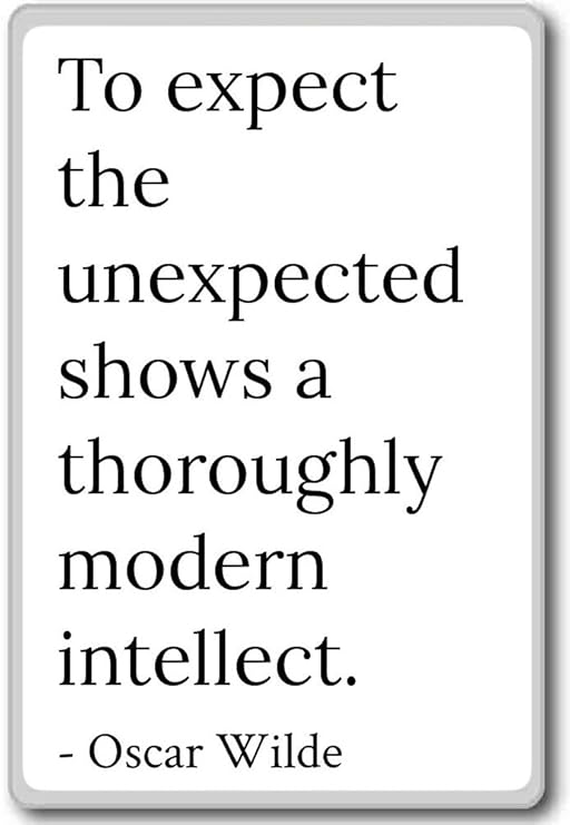 A esperar lo inesperado muestra un fondo Mod... - Oscar Wilde Cita ...