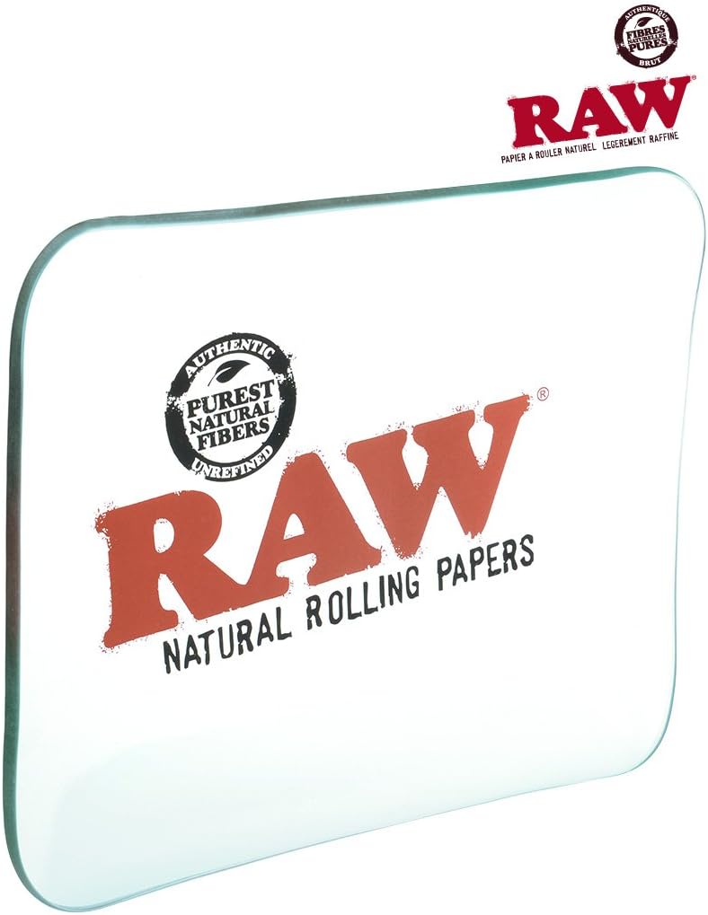 Amazon Com Raw Glass Rolling Tray Limited Edition Large From Raw Rolling Papers Home Kitchen