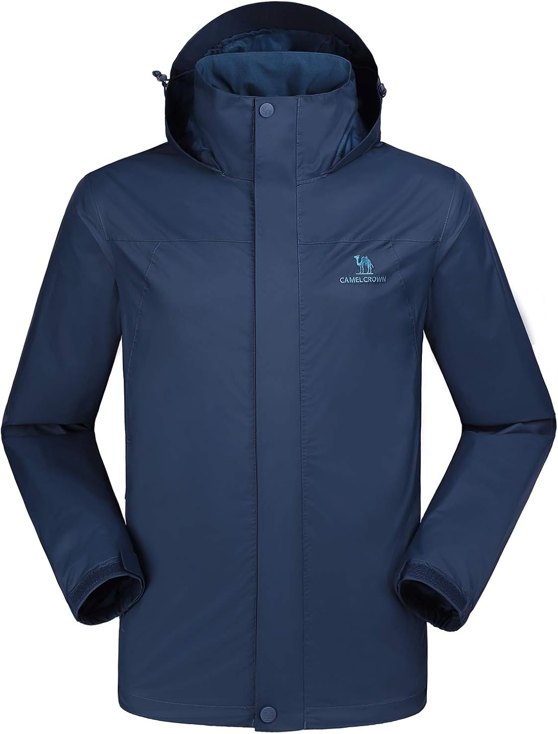 CAMEL CROWN Mens Waterproof Jacket Hooded Windbreaker Windproof Rain Coat Shell for Outdoor Hiking Climbing Traveling at  Men’s Clothing store