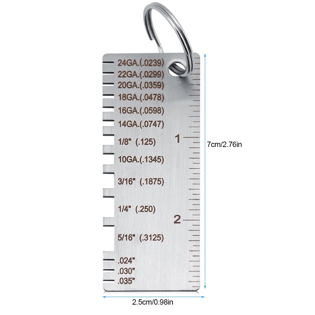 Welding Gage Stainless Steel Wire Metal Sheet Thickness Gauge Welding Gage Welding Inspection