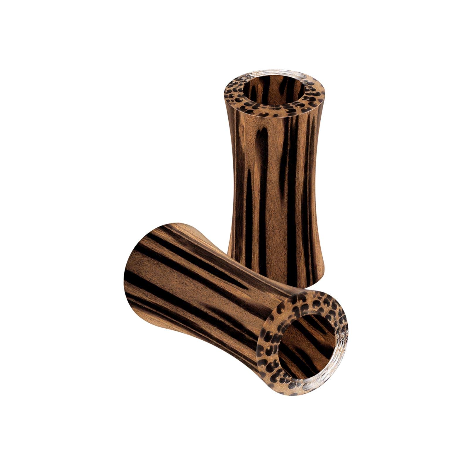 BanaVega 2PCS Wood 4g 5mm Double Flared Saddle Coconut Gauge Earring Tunnel Ear Lobe Stretcher Piercing Jewellery 5503