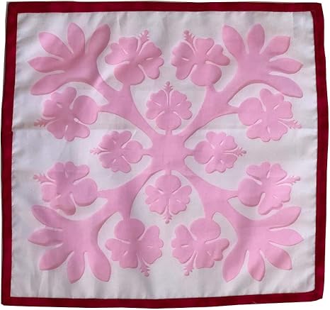 Amazon テーブルセンター 花瓶敷き ランチョンマット 32 30 5ｃｍ おしゃれ ハワイアンキルト柄 ピンク ランチョンマット オンライン通販