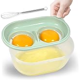 Egg White Separator with Egg Beater, Egg Separator Yolk White Separator Egg Filter Storage Box Food Grade Level Kitchen Gadgets Egg Separator for Kitchen Cooking Gadgets