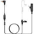 Seekingtec Motorola SL300 Earpiece,SL7550 SL7580 SL7590 SL4000 SL3500e SL1K SL1M Walkie Talkie Compatible with Two Way Radio 1 pin Headset Mic PTT with Acoustic Tube