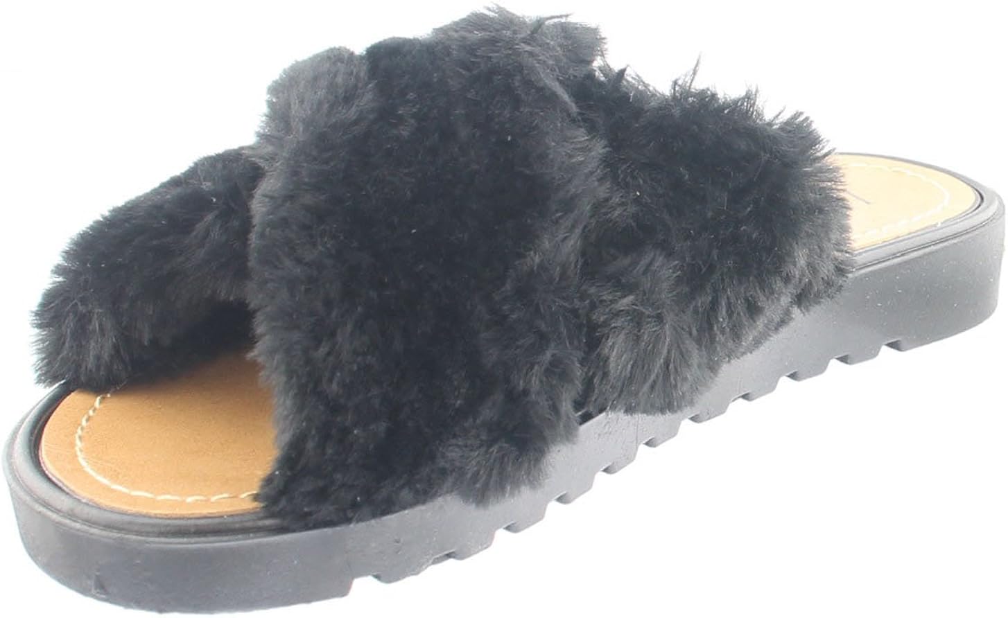 fur criss cross slides