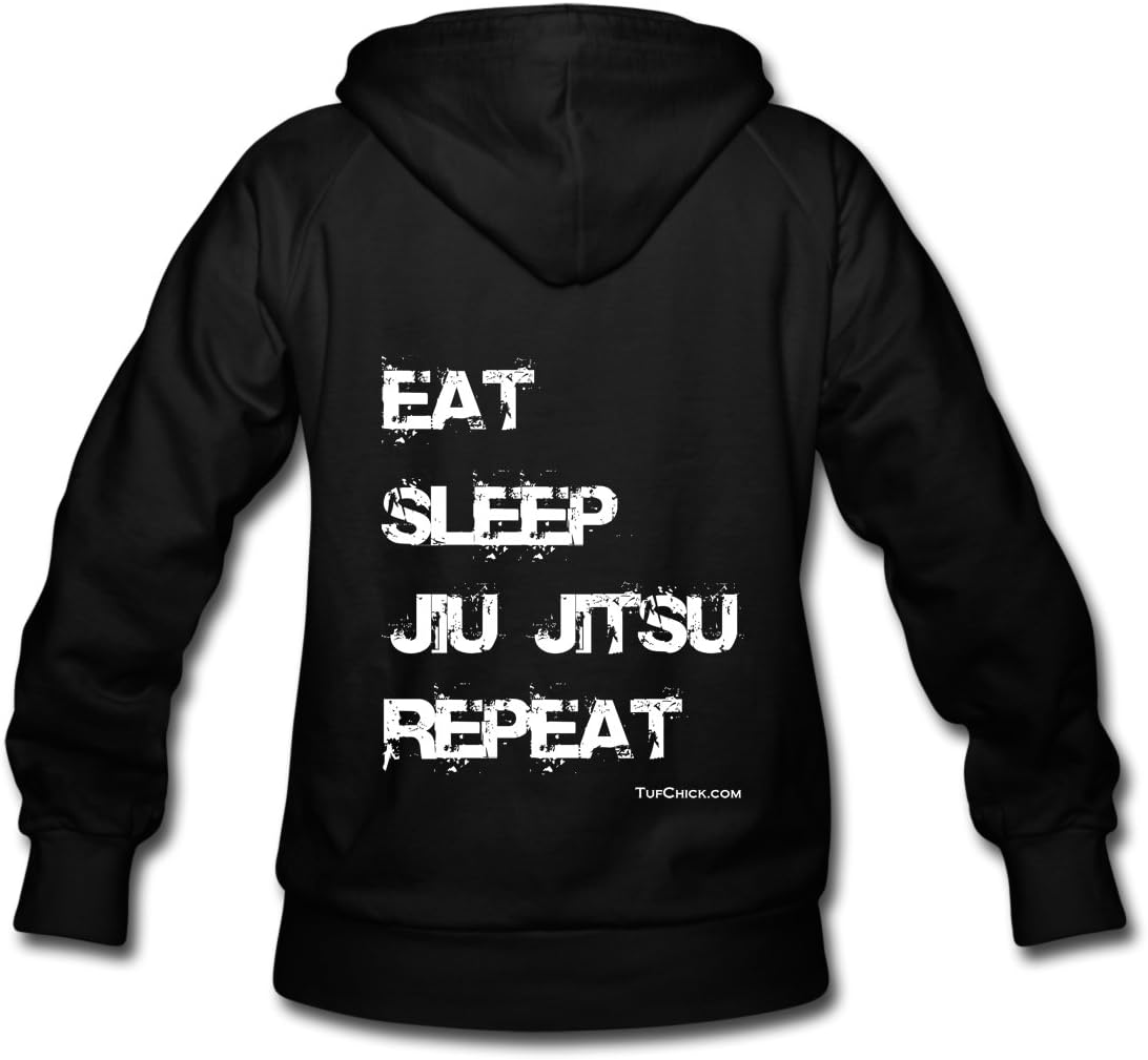 Tuf Chick Women's Eat Sleep Jiu Jitsu Repeat Hoodie