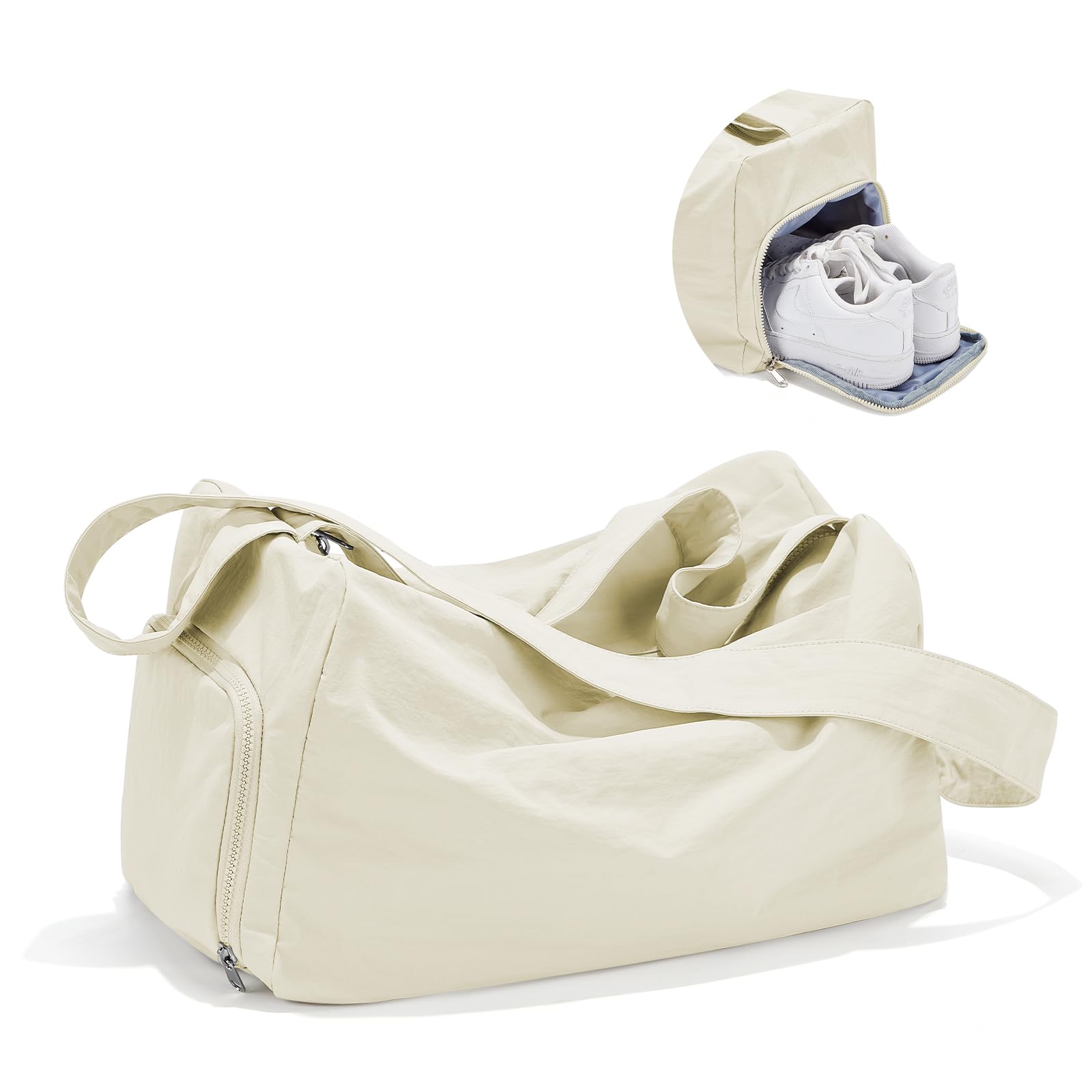 Small Gym Bag with Shoe Compartment, Workout Sport