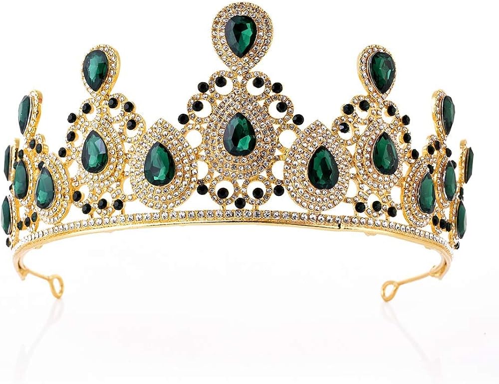 Jtoony Women's Crown Headband Bridal Crown Rhinestone Princess Prom