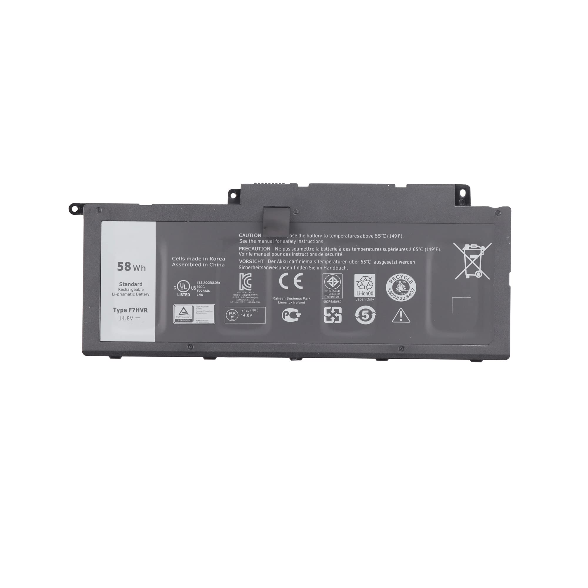 7XINbox 14.8V 58WH F7HVR G4YJM 062VNH T2T3J Laptop Battery compatible with Inspiron 17 7737 7746 15 7537 5545 Series Ins15HD-2528 Ins15HD-1528 Ins15HD-1828T