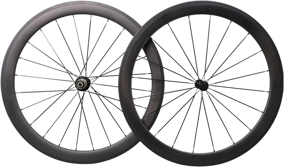 IMUST 50mm Lightweight 700C Aero Carbon Fiber T700 Road Bike Wheelset Clincher 1550g/pair