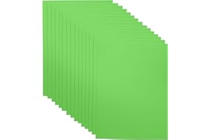 ADER PRODUCTS Light Green EVA Foam Sheets for Crafts, 9 x 12 Inch, 2mm Thickness, 15 Pack – Ideal for DIY Arts and Crafts, Foam Paper for Kids, Cosplay and Costumes