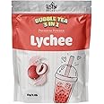 Fusion Select 2.2lb Lychee Tea Powder Flavored-3-in-1 Drink Powder with Cream & Sugar - Instant Pre-Mixed Beverage for Hot or Cold Blends or Yummy Frappes Bubble Tea, Boba Tea Lychee